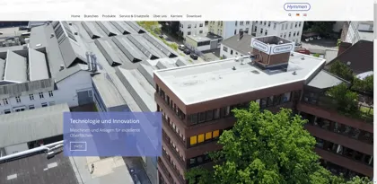 Screenshot of Hymmen GmbH