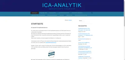 Screenshot of ICA Ingenieurgemeischaft für Chemische Analytik GbR