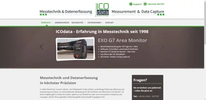 Screenshot of ICOdata GmbH