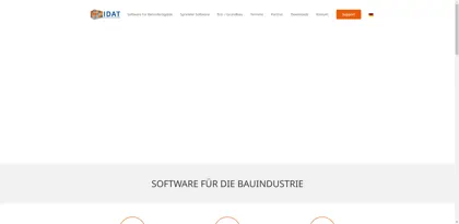 Screenshot of IDAT - Ingenieurbüro für Datenverarbeitung