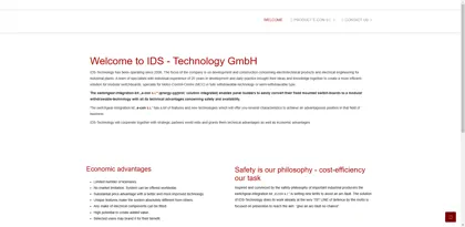 Screenshot of IDS Technology