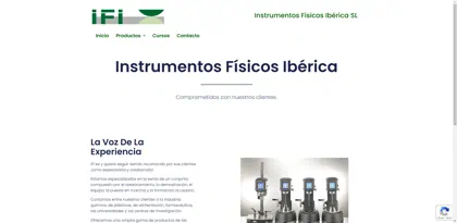 Screenshot of Instrumentos Físicos Ibérica S.L.