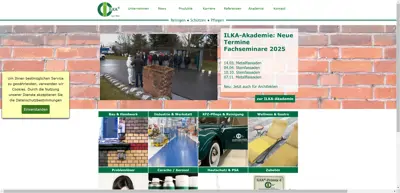 Screenshot of ILKA Chemie