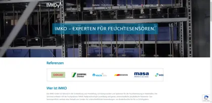 Screenshot of IMKO GmbH