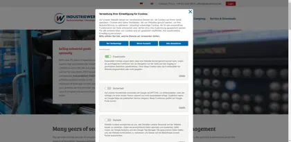 Screenshot of Industriewert GmbH