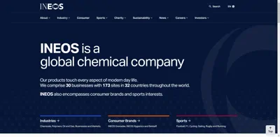 Screenshot of INEOS Solvents Germany GmbH