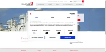 Screenshot of Infastaub GmbH