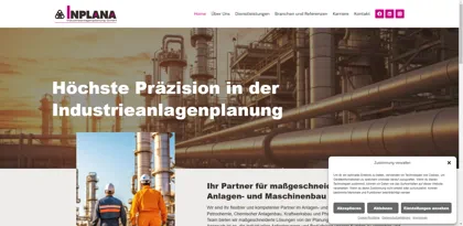 Screenshot of Inplana GmbH