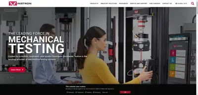 Screenshot of Instron Deutschland GmbH