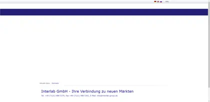 Screenshot of Interlab GmbH