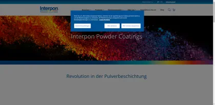 Screenshot of Akzo Nobel Powder Coatings GmbH