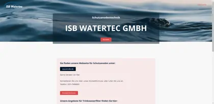 Screenshot of ISB Watertec GmbH