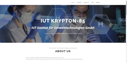 Screenshot of IUT Institut für Umwelttechnologien GmbH