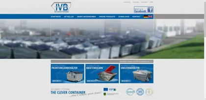 Screenshot of IVB Umwelttechnik- Vertriebs-GmbH