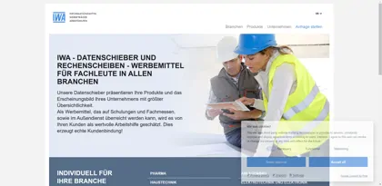 Screenshot of IWA - F. Riehle GmbH & Co KG