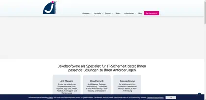 Screenshot of Jürgen Jakob Software Entwicklung