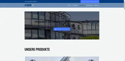 Screenshot of JAKOB Vakuumtechnik GmbH