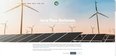 Screenshot of JenaBatteries GmbH