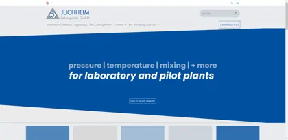 Screenshot of JUCHHEIM Laborgeräte GmbH