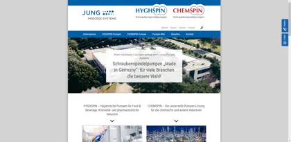 Screenshot of Jung Process Systems GmbH