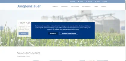 Screenshot of Jungbunzlauer Austria AG