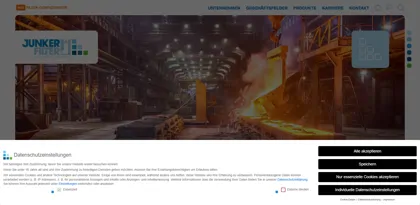 Screenshot of Junker-Filter GmbH