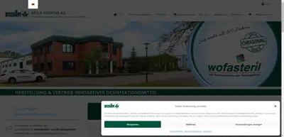 Screenshot of KESLA HYGIENE AG