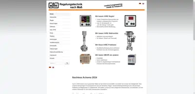 Screenshot of KFM Regelungstechnik GmbH