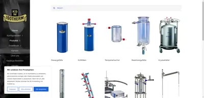 Screenshot of KGW-Isotherm Karlsruher Glastechnisches Werk - Schieder GmbH