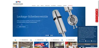 Screenshot of KIESELMANN GmbH