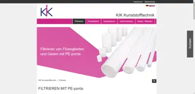 Screenshot of KIK Kunststofftechnik