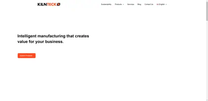 Screenshot of KILNTECK GmbH