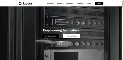 Screenshot of kiutra GmbH