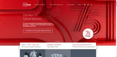 Screenshot of Kläger Plastik GmbH