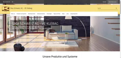 Screenshot of Klebag Chemie AG