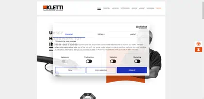 Screenshot of Bernd Kletti GmbH