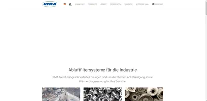 Screenshot of KMA Umwelttechnik GmbH