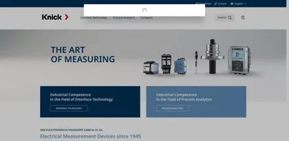 Screenshot of Knick Elektronische Messgeräte GmbH & Co. KG