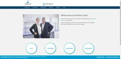 Screenshot of KÖHLER GMBH