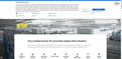 Screenshot of Körber Supply Chain GmbH