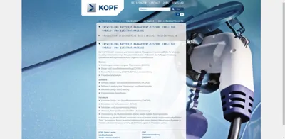 Screenshot of KOPF GmbH