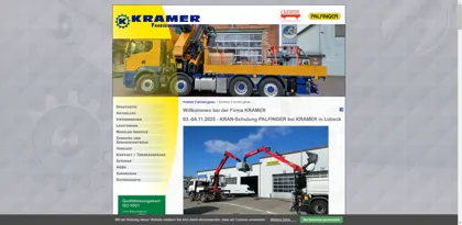 Screenshot of Kramer Fahrzeugbau Ges.mbH & Co