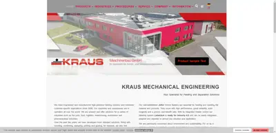 Screenshot of Kraus Maschinenbau GmbH