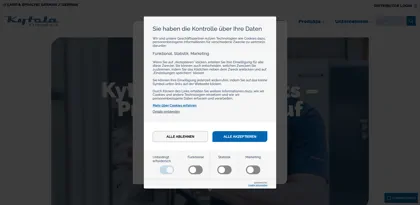 Screenshot of Kytölä Mess- und Regeltechnik GmbH
