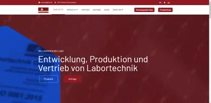 Screenshot of LABC-Labortechnik GmbH