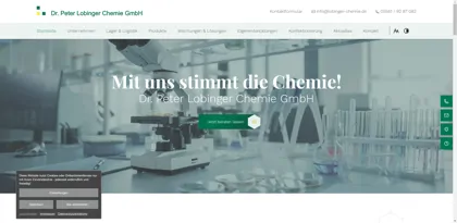 Screenshot of labor-chemie.de c/o GeReSo mbH