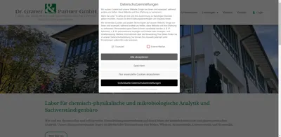 Screenshot of CAU Analytik GmbH