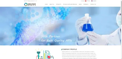 Screenshot of Ningxia Lanbos Chemical Technology Co., Ltd.