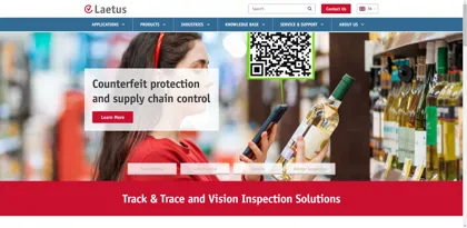 Screenshot of Laetus GmbH