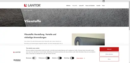 Screenshot of Lantor GmbH